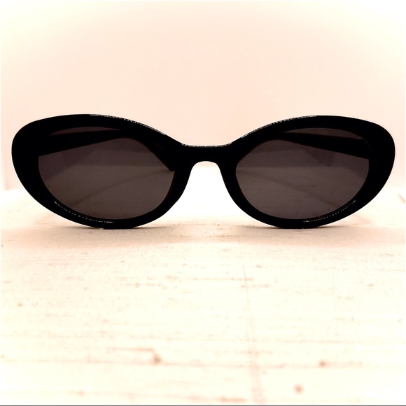 Black Oval Sunglasses - Picture 3 of 7